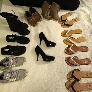 Black heel dress shoes size 5 1/2 m